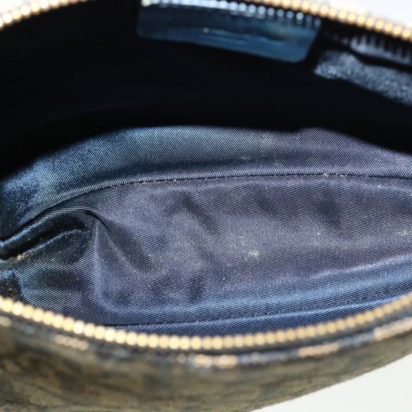 Christian Dior Trotter Canvas Saddle Pouch Pouch Blue Auth 35645 - Picture 11 of 16
